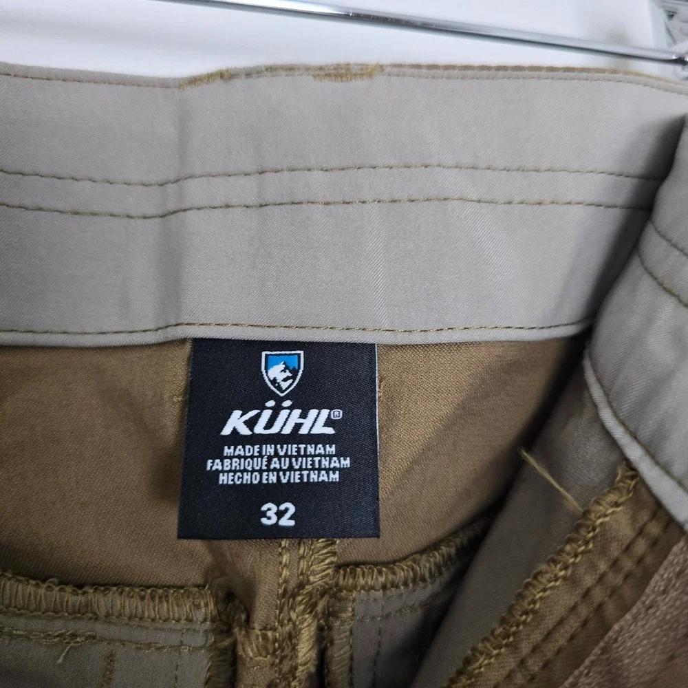 KÜHL Mens Outdoor Utility Renegade Shorts Size 32 Khaki Adventure Ready Hiking